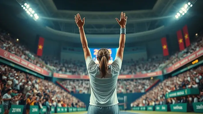 Arina brilha em Wuhan e celebra vitória histórica: 20 triunfos seguidos e vaga na semifinal