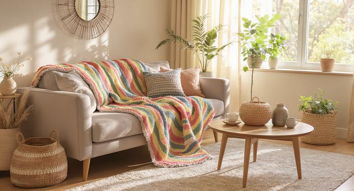 10 ideias de crochê simples que deixam sua casa mais aconchegante