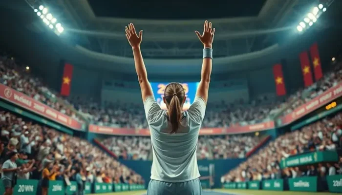 Arina brilha em Wuhan e celebra vitória histórica: 20 triunfos seguidos e vaga na semifinal