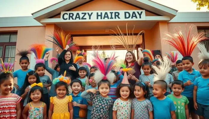 Criatividade toma conta de escola no DF durante celebração do Dia do Cabelo Maluco